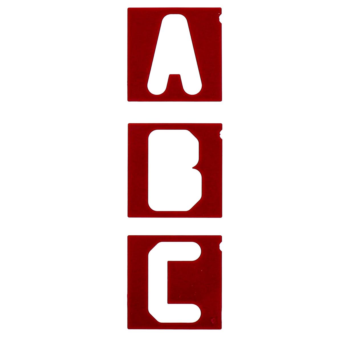 1-12 and 2-12 Vertical Letters Set for Sign Making Jigs 64pc