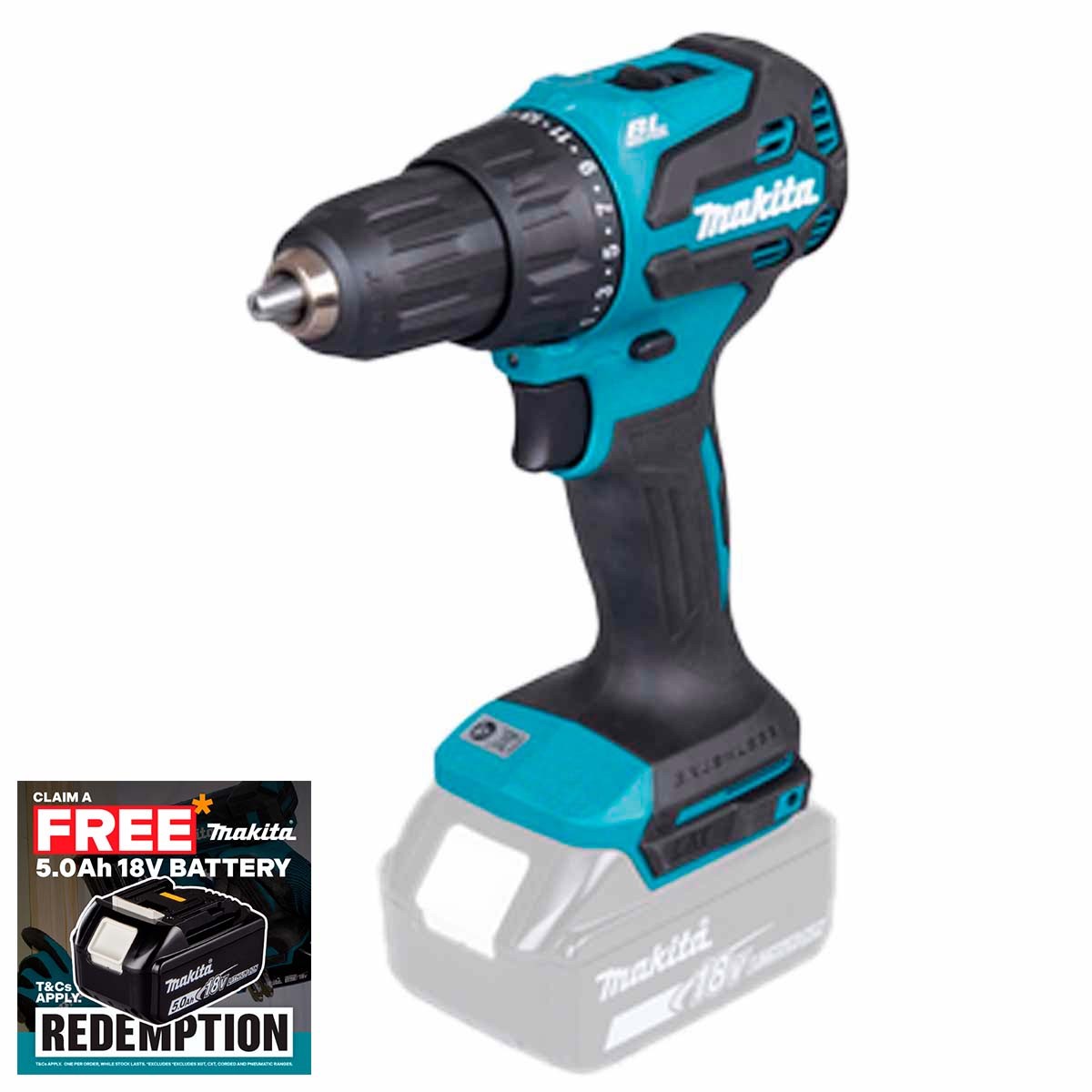 Makita DHP490Z 18V LXT Brushless Combi Drill (Body Only)