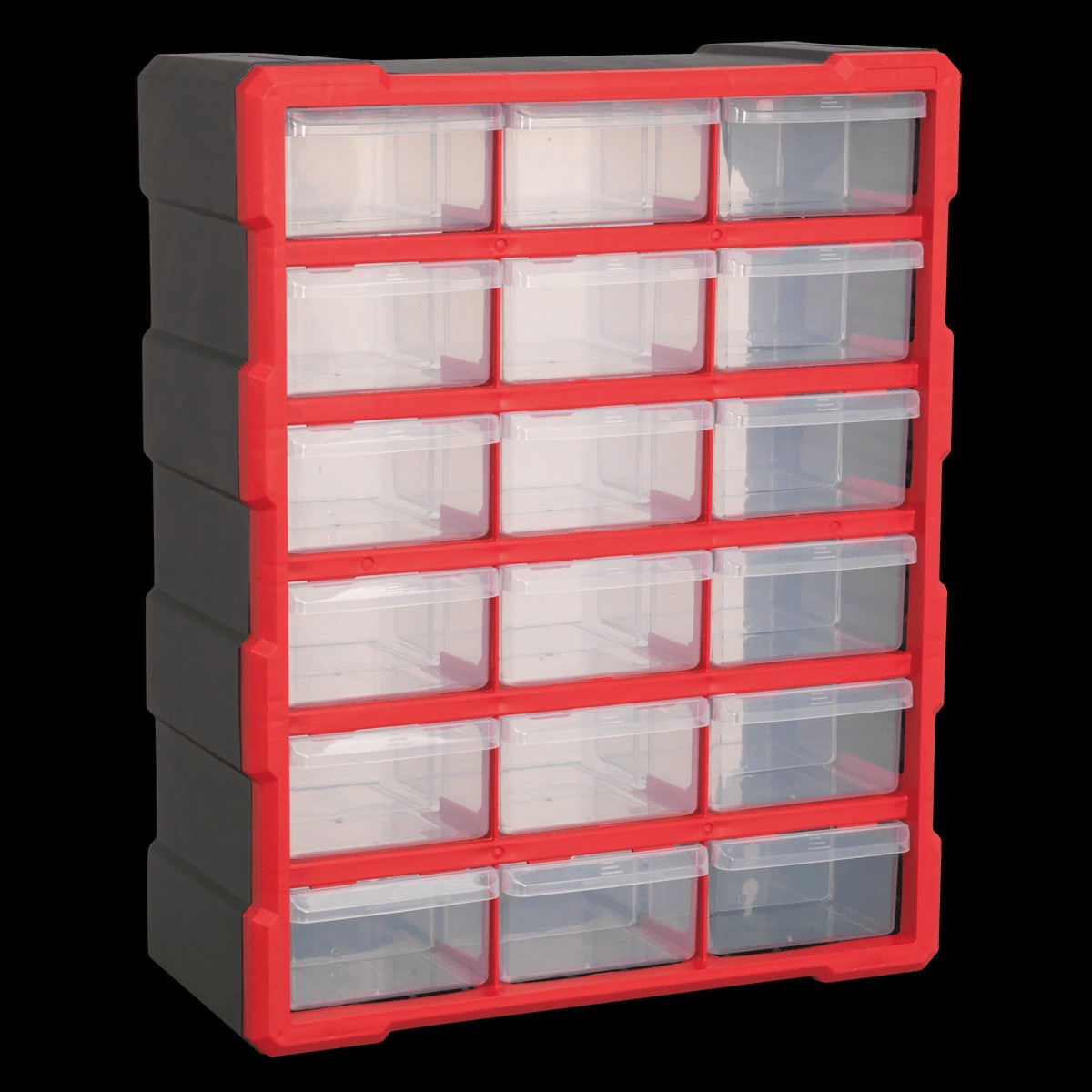 Sealey APDC18R Cabinet Box 18 Drawer - RedBlack