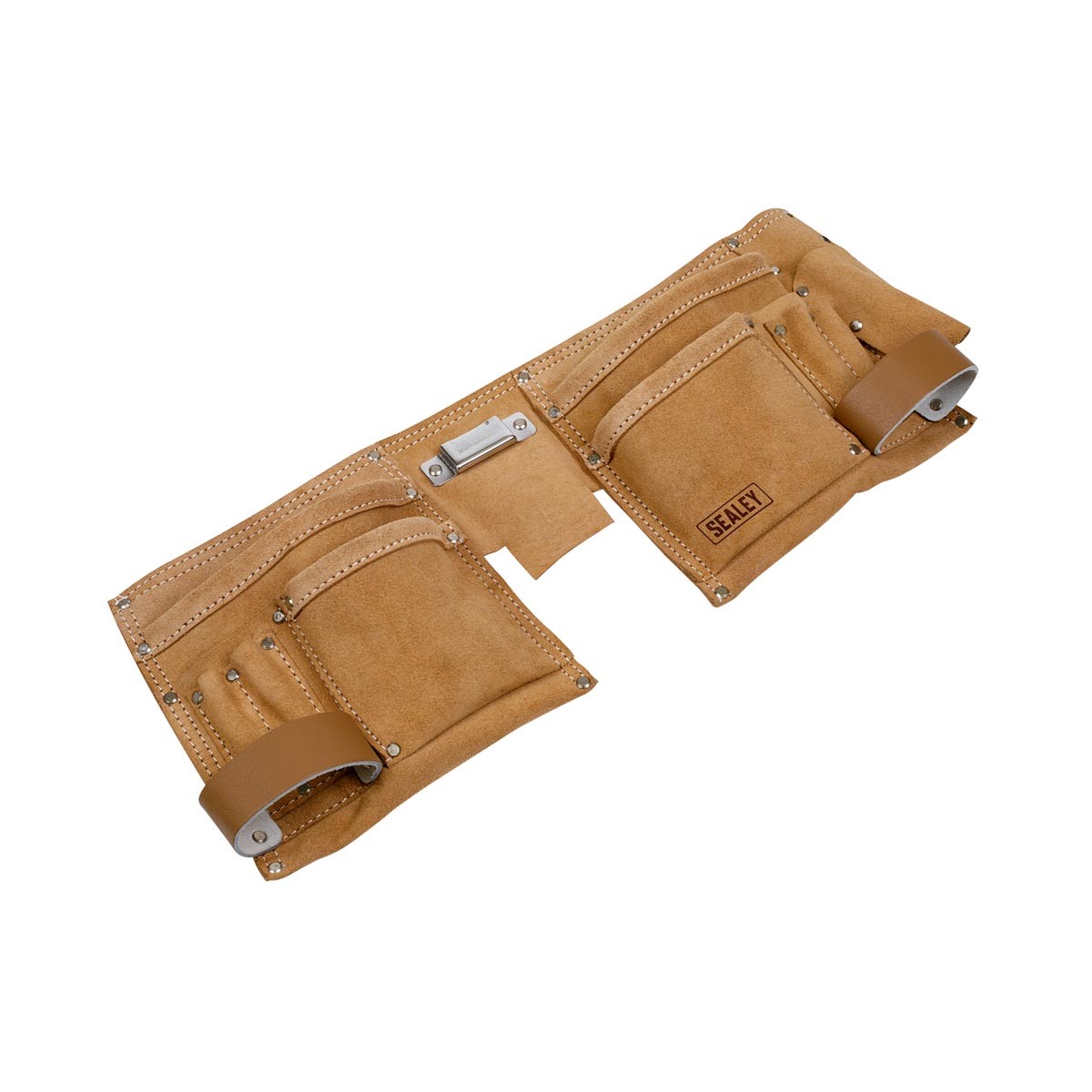 Sealey STBL01 Double Pouch Leather Tool Belt