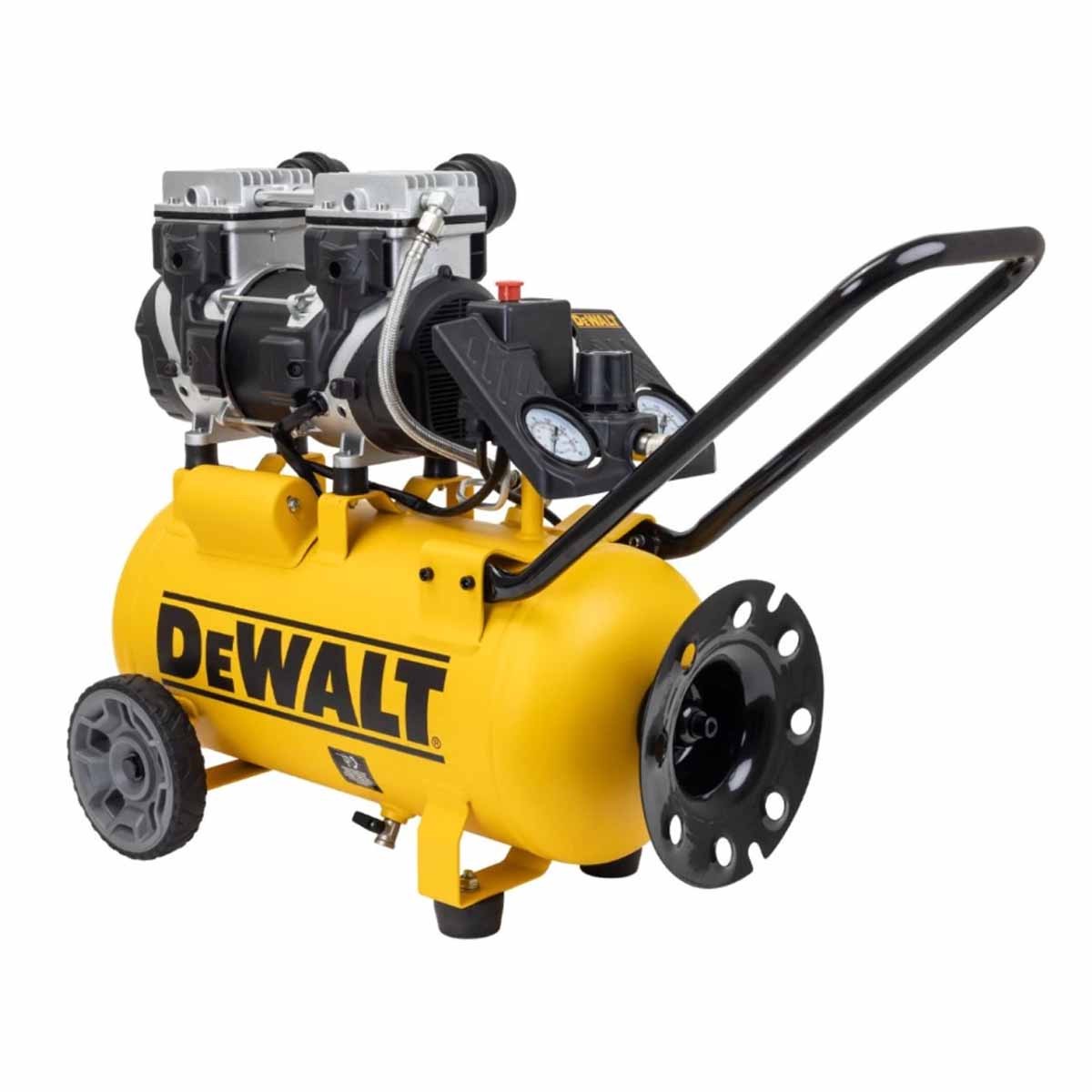 DeWalt DXCMS2524HE 24L Low Noise Oil-Free Direct Drive Compressor 230V