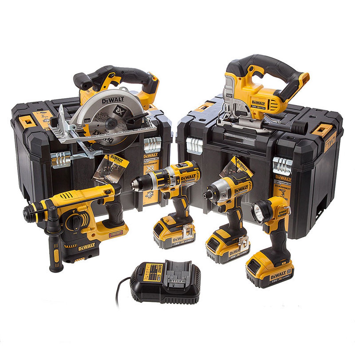 DeWalt TDKIT6x3 XR 18V 6 Piece Kit with 3x 50Ah Batteries